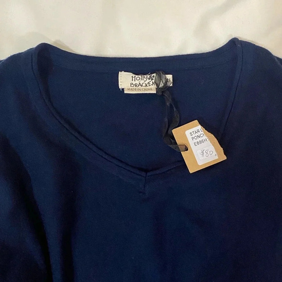 Molly Bracken Navy laced  poncho - Picture 6 of 11